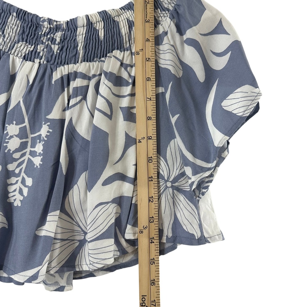 Kini & Brunch Blue Floral 2 Piece Set Top & Wide Leg Pants Small NWT - Picture 8 of 14